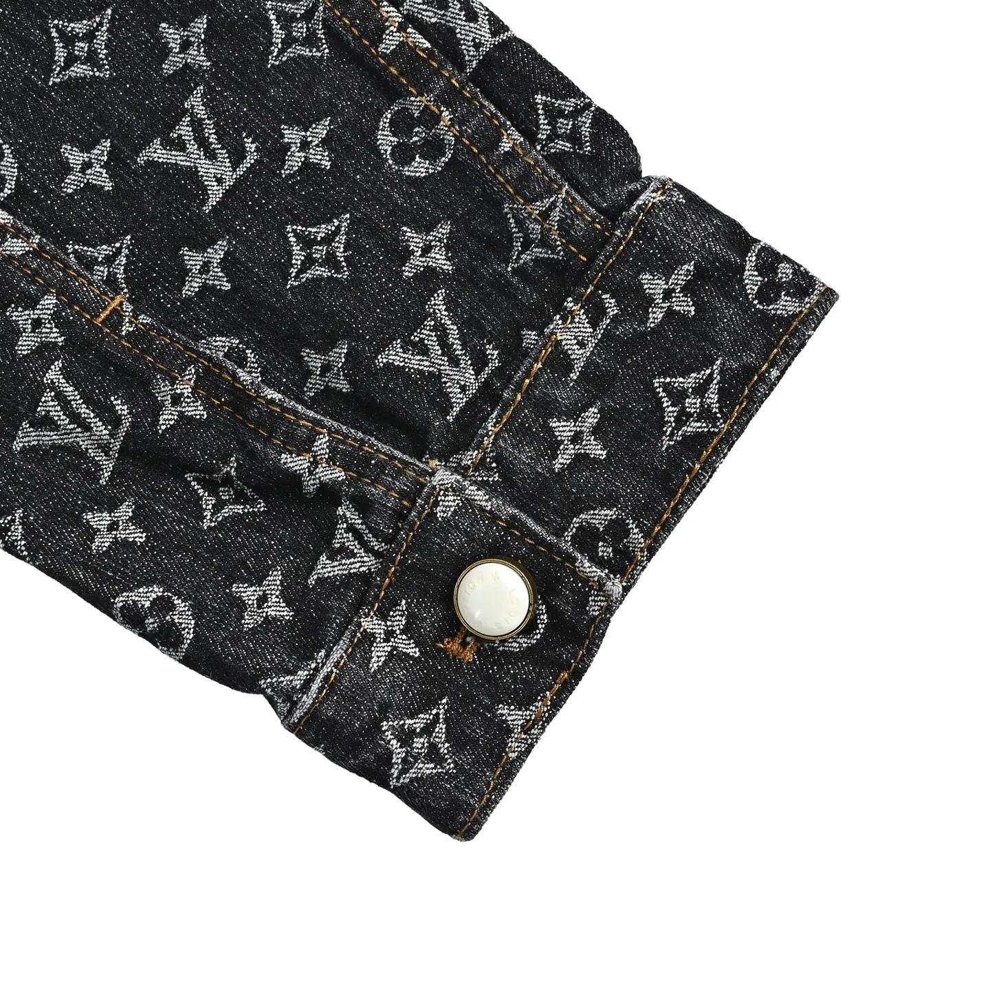 Louis Vuitton/Louis Vuitton 24Fw FA all-over printed old flower jacquard denim jacket
